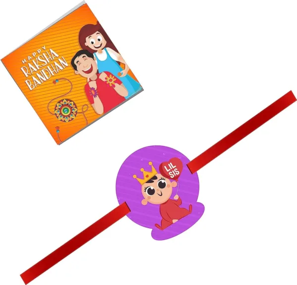 Purple Lil Sis Kids  Rakhi