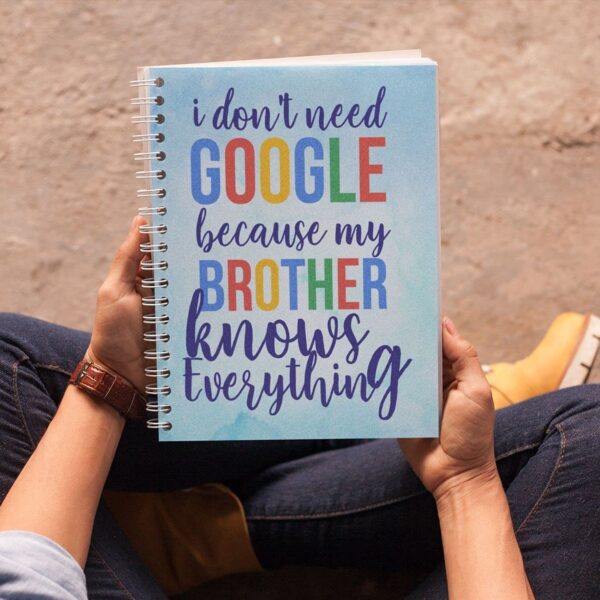 TheYaYaCafe Rakhi Gifts Combo for Brother Cadbury Dairy Milk Silk Gift Pack (60g) with Google Brother Printed Wirebound (A5-120