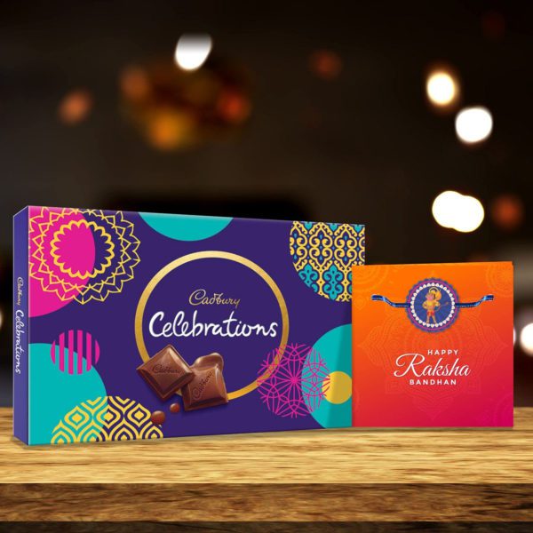 Lil Ganesha  Kids Rakhi with Cadbury Celebration  Chocolate Gift   Combo - Pack of 2