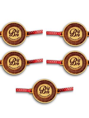 Big Bro Engraved Rakhi Combo - Pack of 5