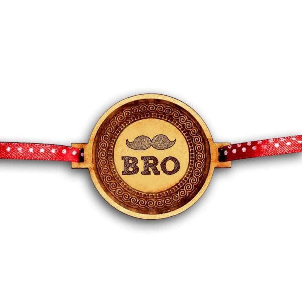 Cute Lil Bro , Bhaiya , & Moustache Kids Rakhi Combo - Set of 3