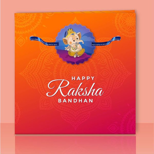 Lil Ganesha  Kids Rakhi with Cadbury Celebration  Chocolate Gift   Combo - Pack of 2