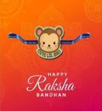 Monkey Cute Lil bro  Kids Rakhi