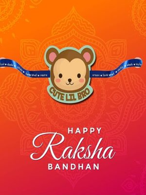 YaYa cafe Rakhi for Brother, Little Brother Printed Rakhi Raksha Bandhan