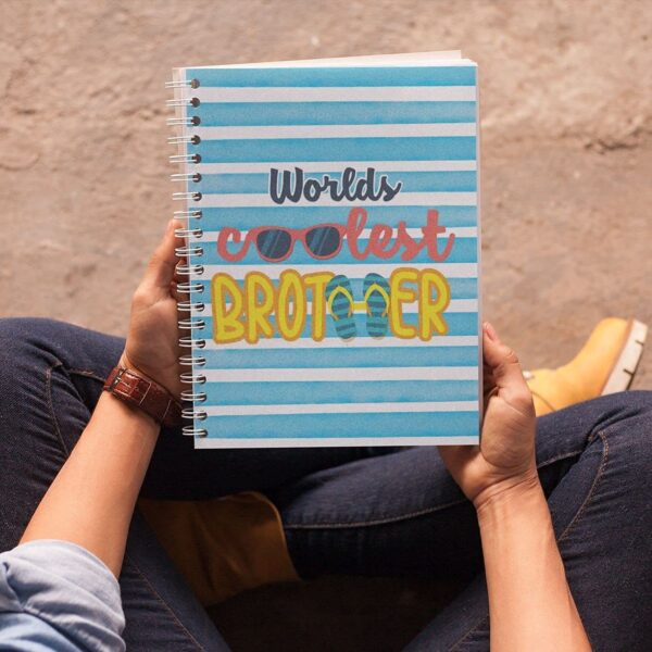 TheYaYaCafe Rakhi Gifts Combo for Brother Cadbury Dairy Milk Silk Gift Pack (60g) with Google Brother Printed Wirebound (A5-120