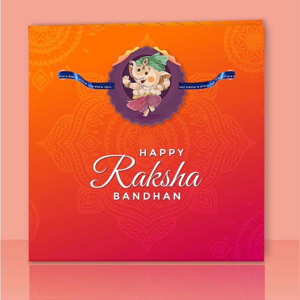 Lil Ganesha  Kids Rakhi with Cadbury Celebration  Chocolate Gift   Combo - Pack of 2