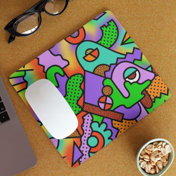 TheYaYaCafe Designer Scroll Pattern Printed Non Slip Rubber Base Gaming Gamer Mouse Pad (3mm) for Computer, Laptop, PC