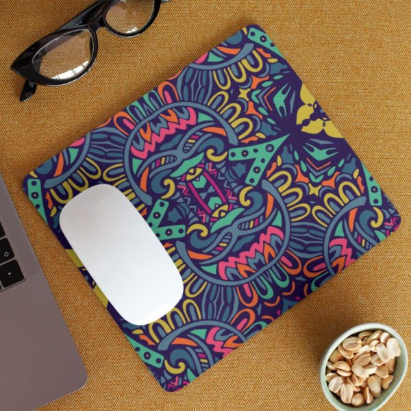 TheYaYaCafe Designer Scroll Pattern Printed Non Slip Rubber Base Gaming Gamer Mouse Pad (3mm) for Computer, Laptop, PC