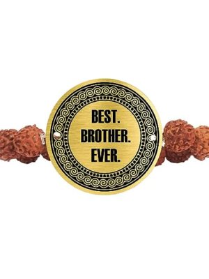 Rakhi Bracelet for Best Brother and Bhabhi Set of 2