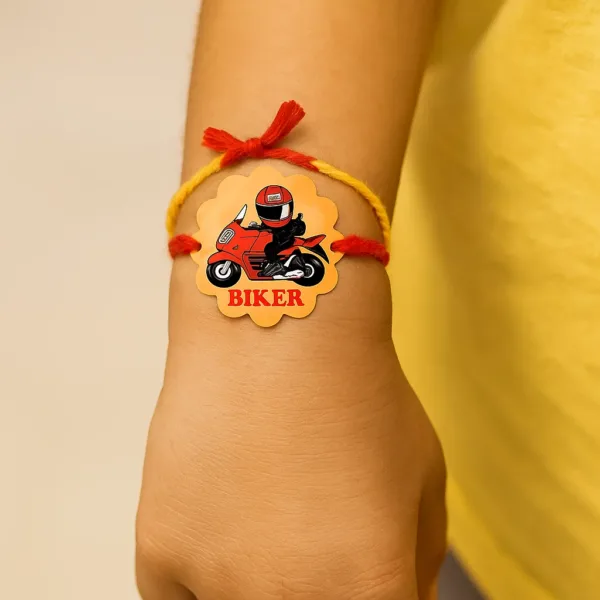 Biker Bro Kids Rakhi For Brothers