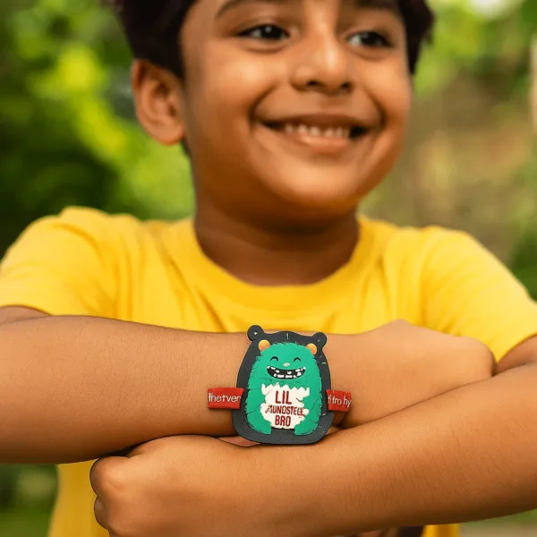 Lil Monster Bro Kids Rakhi for Little Brother