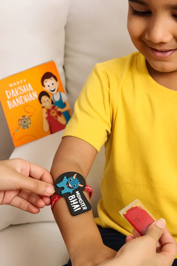 Monster Bhai Kids Rakhi For Little  Brother