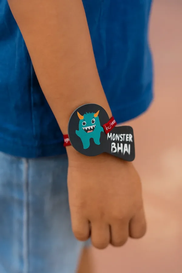 Monster Bhai Kids Rakhi For Little  Brother