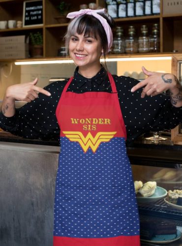 Wonder Sister Printed Chef Apron