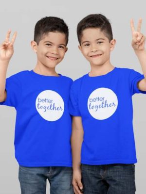 Brothers Better Together Printed Cotton T-Shirt's