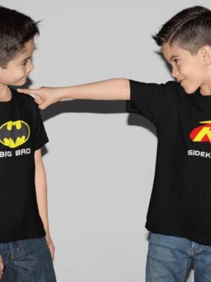 Brothers Batman Sidekick Printed Cotton T-Shirt's