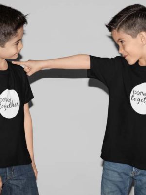 Brothers Better Together Printed Cotton T-Shirt's