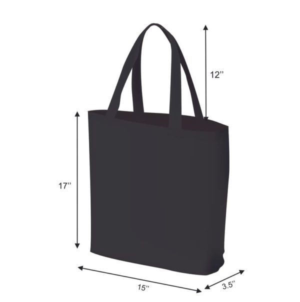 Printed Black Tote Bag