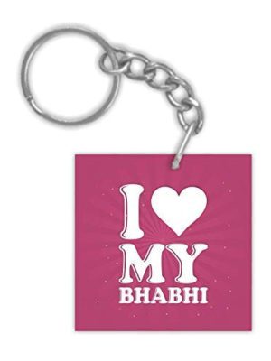 I Love My Bhabhi Keychain Keyring