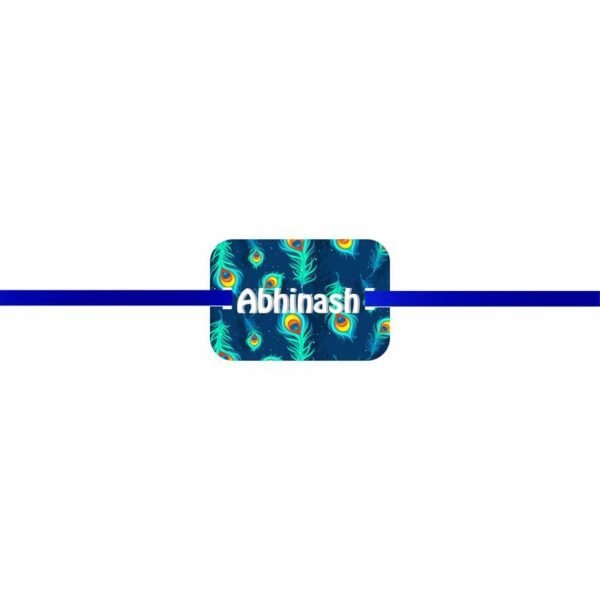 Personalized Name  Abhinash  Kids Rakhi