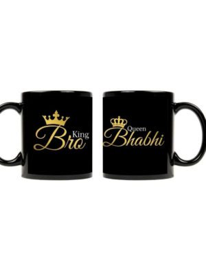 King Bro Queen Bhabhi Coffee Mugs