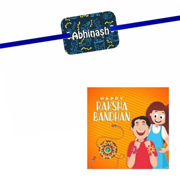 Personalized Name  Abhinash  Kids Rakhi