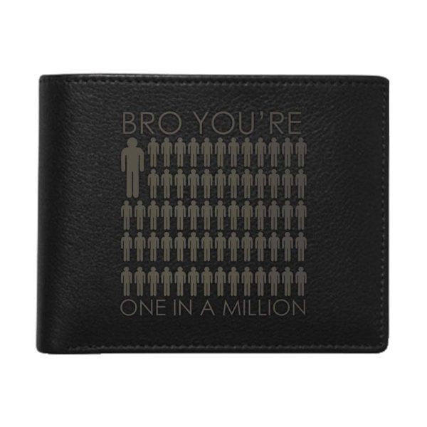 Worlds Best Bro Engraved Wallet