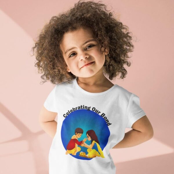 TheYaYaCafe Matching Printed Celebrating Our Bond Kid Sibling T-Shirts