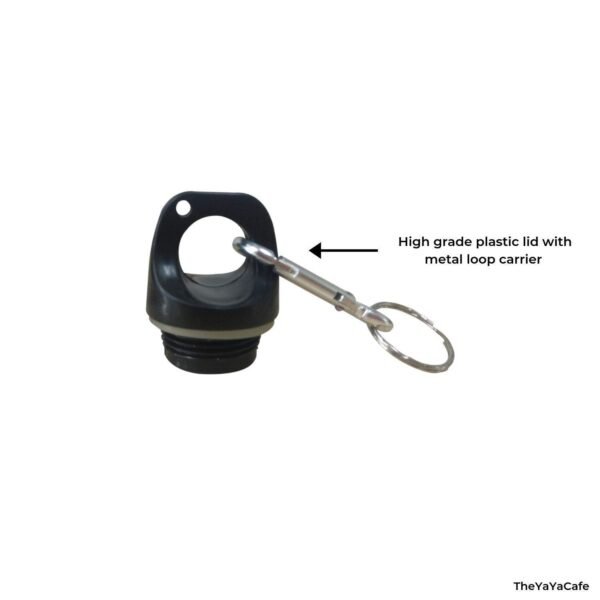 YaYa cafe Stainless Steel Gifts for Brother Sipper Water Bottle (600 ml, Black)