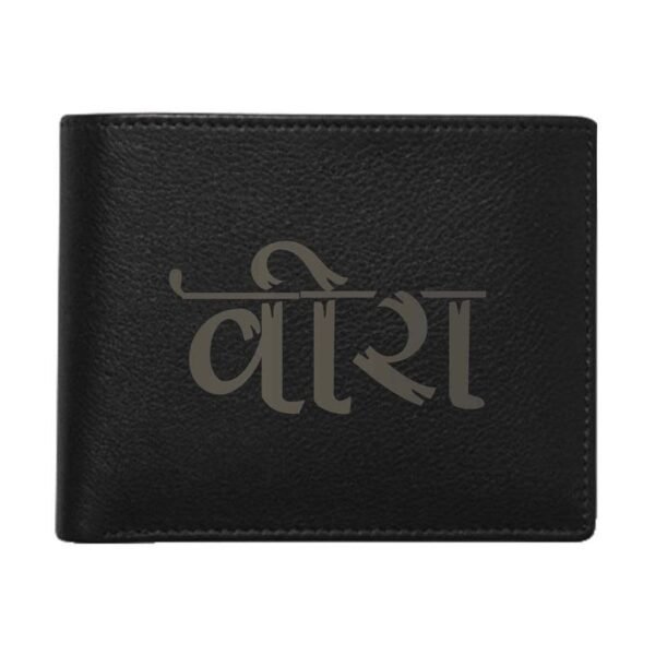 Gabru Brother Engraved Leather Wallet