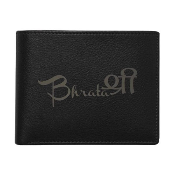 Gabru Brother Engraved Leather Wallet