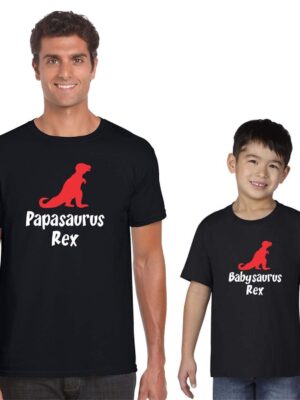 TheYaYaCafe Men's & Boys' Regular Fit T-Shirt (Pack of 2)