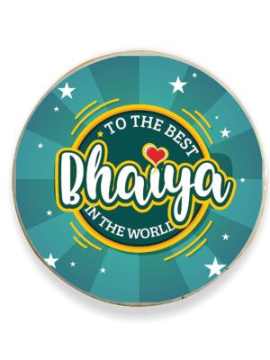 Yaya Cafe Birthday Gifts Combo, Best Bhaiya in The World Printed Fridge Magnet