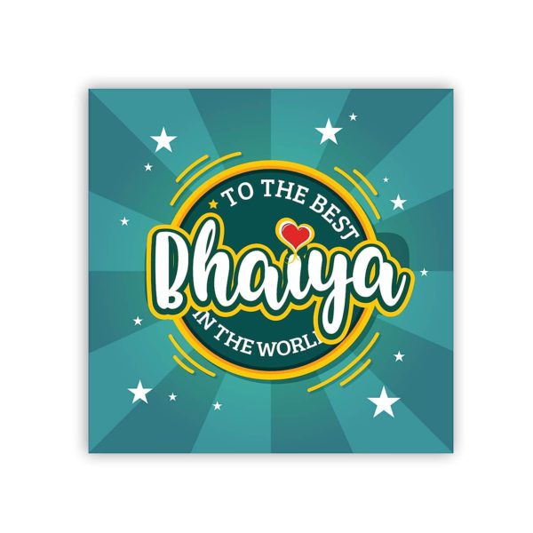 Yaya Cafe Birthday Gifts Combo, Best Bhaiya in The World Printed Fridge Magnet