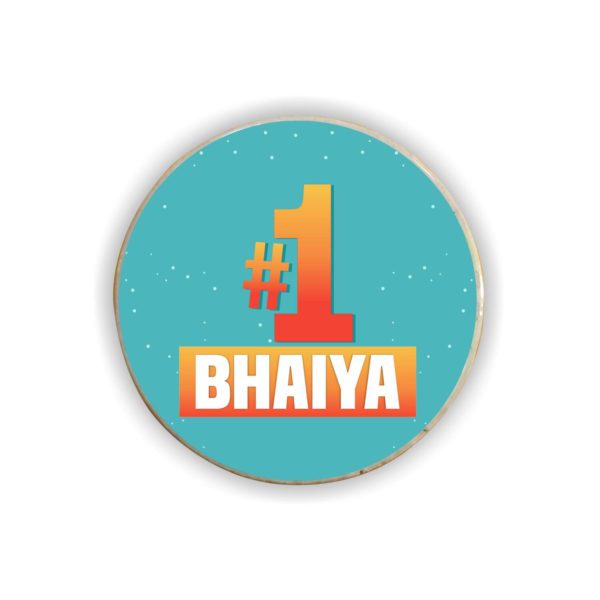 TheYaYaCafe Rakhi Gifts for Brother Protected by Big Sister Fridge Magnet (Round) Raksha Bandhan Birthday