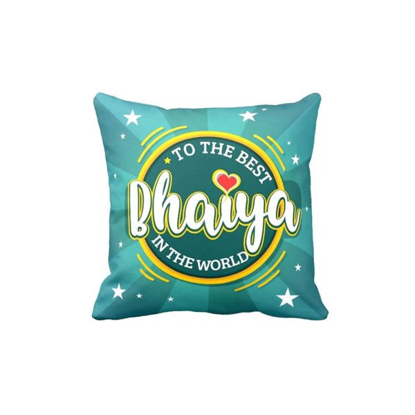 Best Bhaiya Bhabhi in The World Cushion Cover