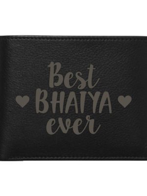 Best Bhaiya Ever Leather Wallet