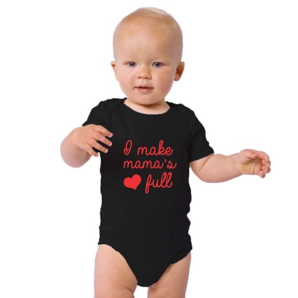 I Make Mama's Heart Full Mom and Kid Family T-shirts