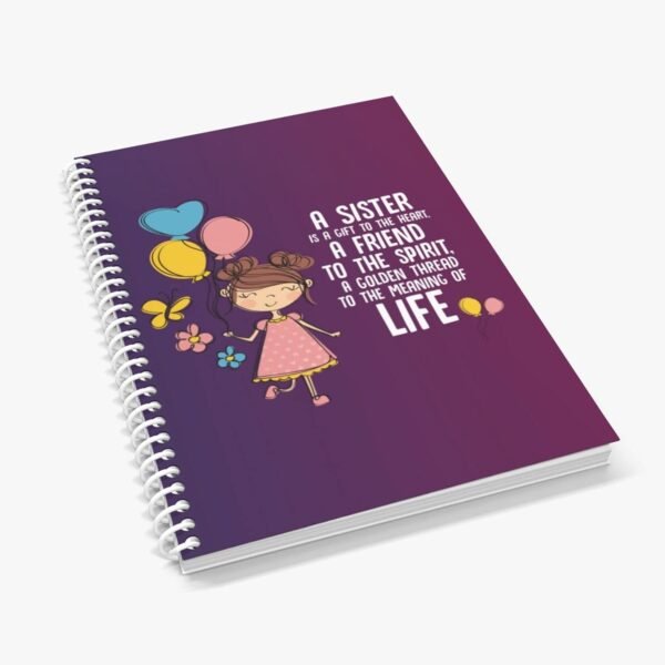 Coolest Sis Ruled Pages Notebook