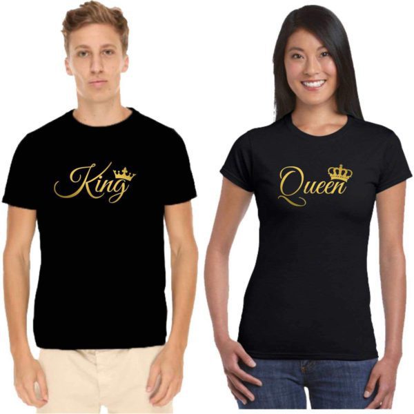 King Queen Couple T-Shirts