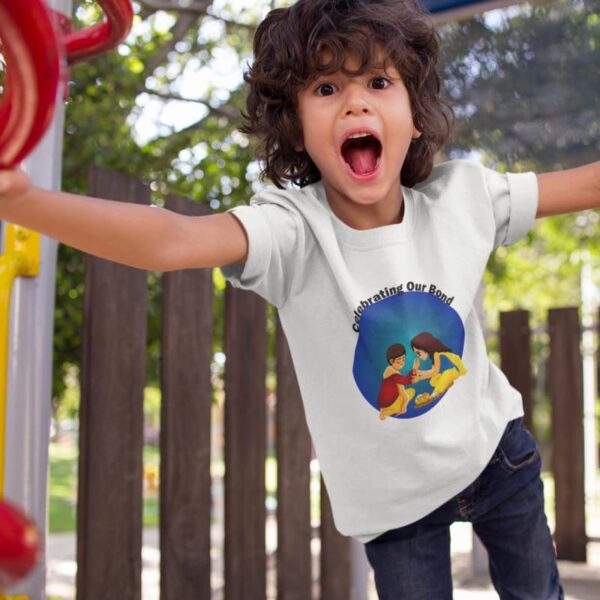 TheYaYaCafe Matching Printed Celebrating Our Bond Kid Sibling T-Shirts