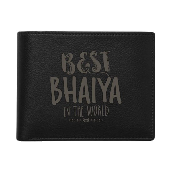 Worlds Best Bro Engraved Wallet