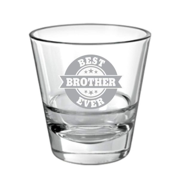 Best Brother Ever Whiskey Glass