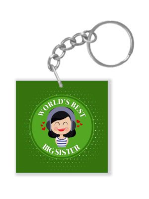 TheYaYaCafe Rakhi Gifts for Sister, Bodyguard for Little Sister Keychain Keyring