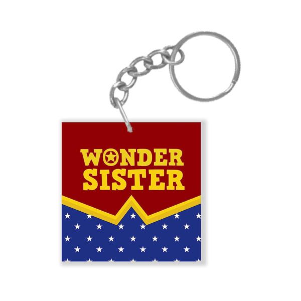 Super Sister  Keychain Keyring