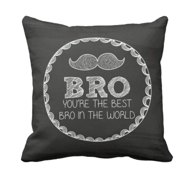 TheYaYaCafe Yaya Cafe� Bhaidooj Gifts for Brother, Worlds Best Bro Brother T-Shirt, Mug, Coaster, Mouse Pad, Cushion Cover,