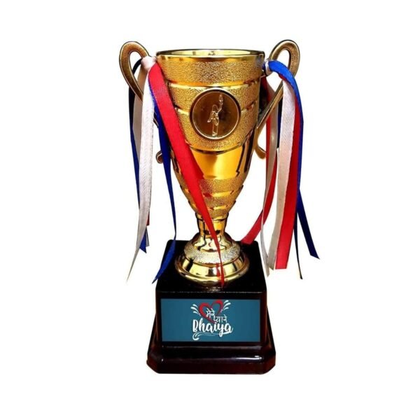 TheYaYaCafe Rakhi Gifts for Brother, to The Best Bhaiya Golden Award Star Trophy - Birthday Bhaidooj
