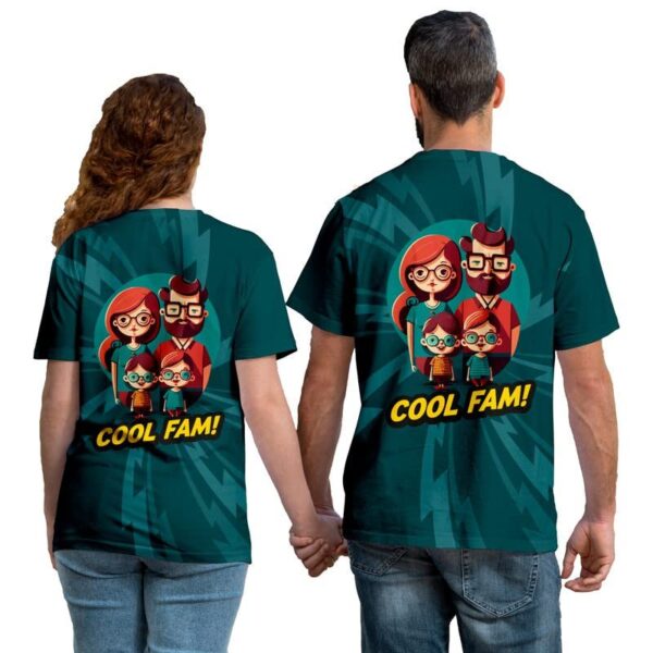 TheYaYaCafe All Over Printed Cool Family Matching Men's Women's Kid's Round Neck Family T-Shirt (Sold Separately)