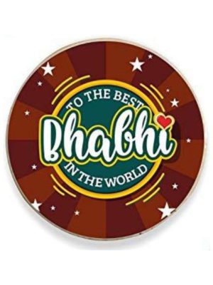 Yaya Cafe™ Birthday Gifts for Sister in Law Best Bhabhi in The World Fridge Magnet - Round