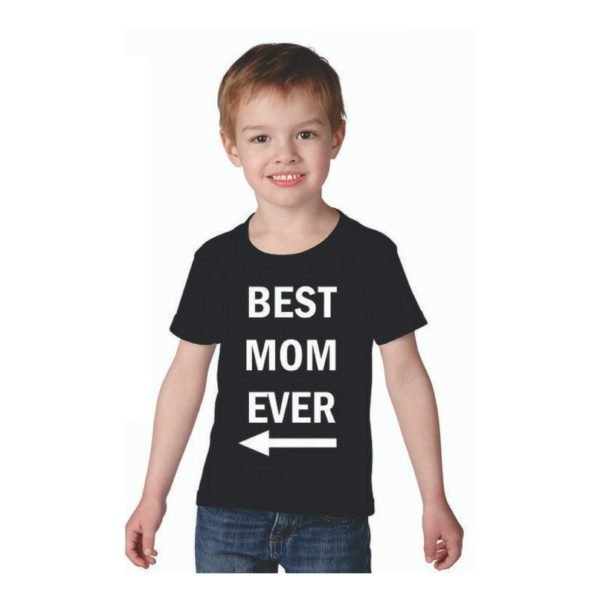 TheYaYaCafe Yaya Cafe Mothers Day Best Mom Son Ever Family T-Shirt Combo Set of 2